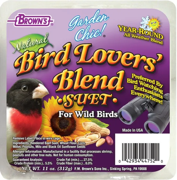 11 oz. F.M. Brown Bird Lovers Blend Suet - Treat